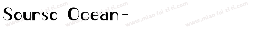 Sounso Ocean字体转换